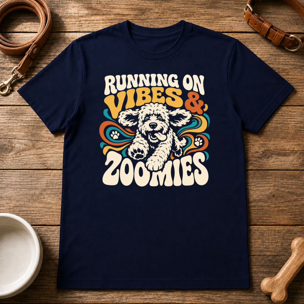 Doodle | Running on Vibes and Zoomies T-Shirt