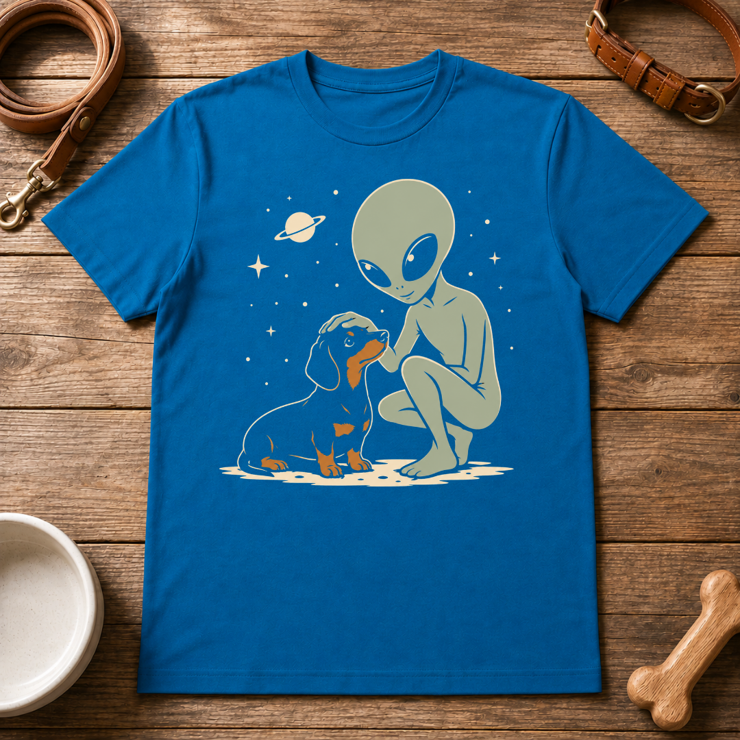 Dachshund and Alien T-Shirt