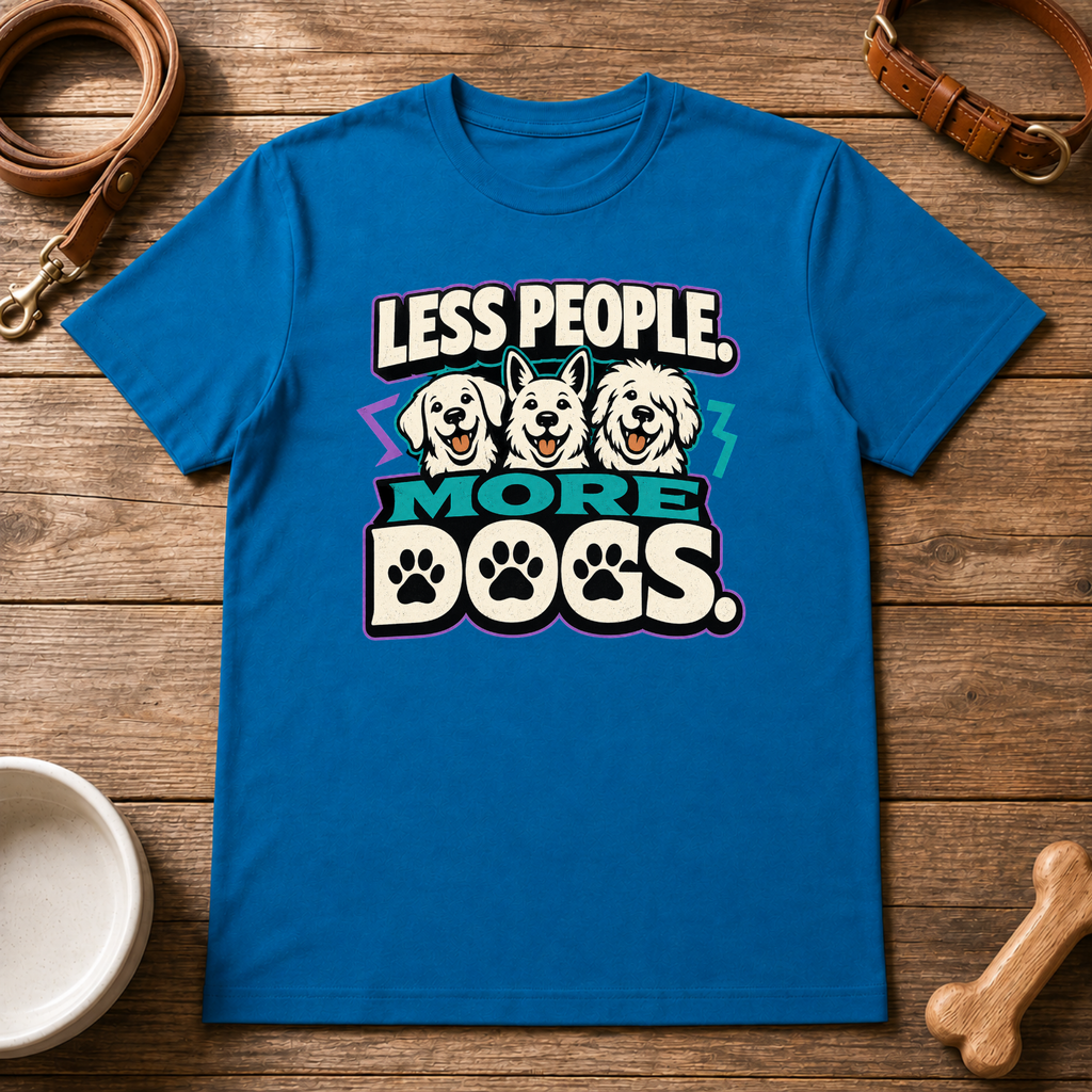 Less People More Dogs T-Shirt