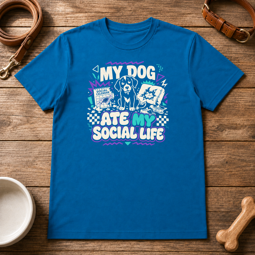 My Dog Ate My Social Life T-Shirt