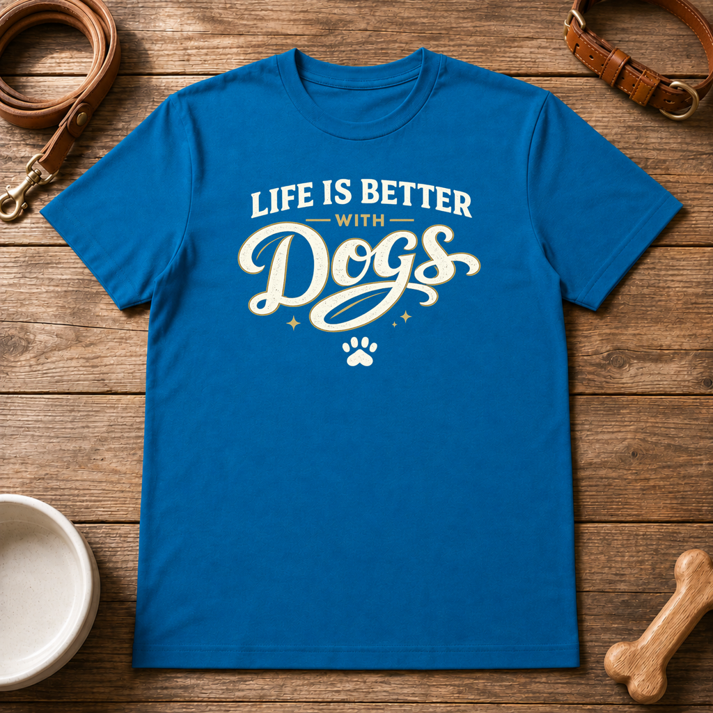 Life is Better with Dogs T-Shirt