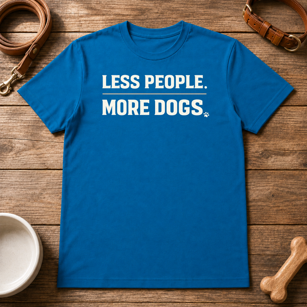 Less People More Dogs T-Shirt
