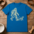 Bigfoot Walking Dachshund T-Shirt