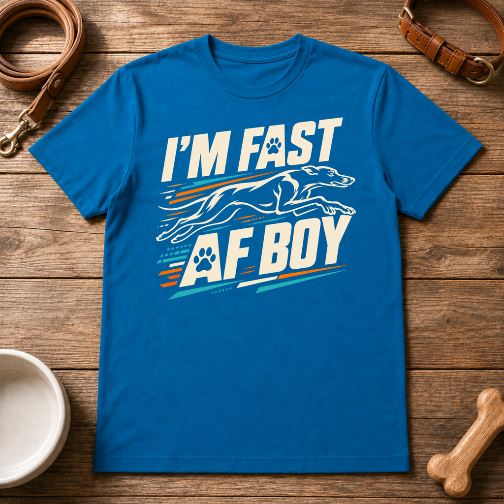 Greyhound I'm Fast AF Boy T-Shirt