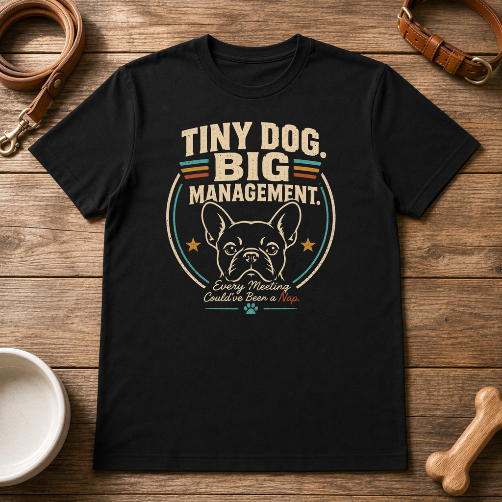 Tiny Dog Big Management T-Shirt