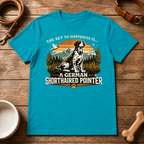 The Key to Happiness is a German Shorthaired Pointer T-Shirt