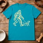 Bigfoot Walking Dachshund T-Shirt