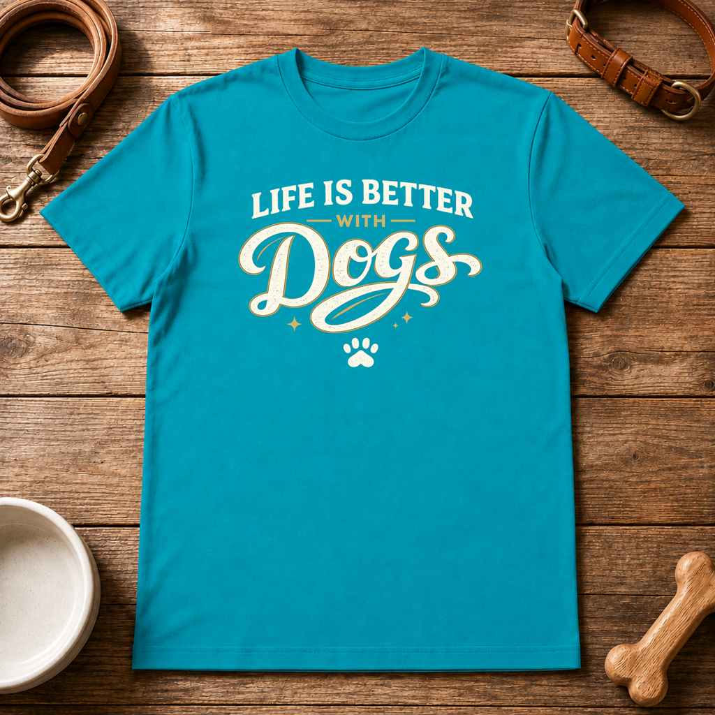 Life is Better with Dogs T-Shirt