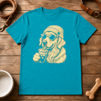 Golden Retriever Drinking Coffee T-Shirt