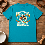 Australian Shepherd Pretty Face. Absolute Menace. T-Shirt