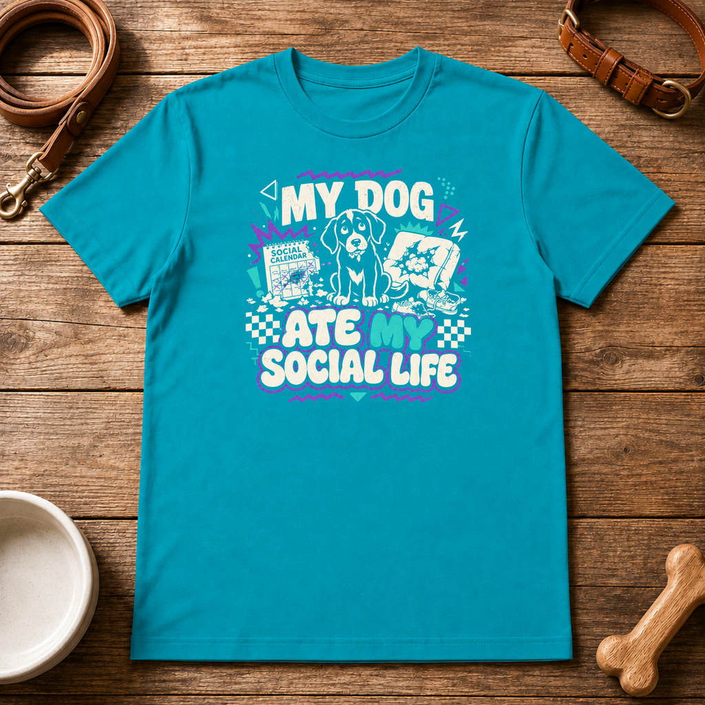 My Dog Ate My Social Life T-Shirt