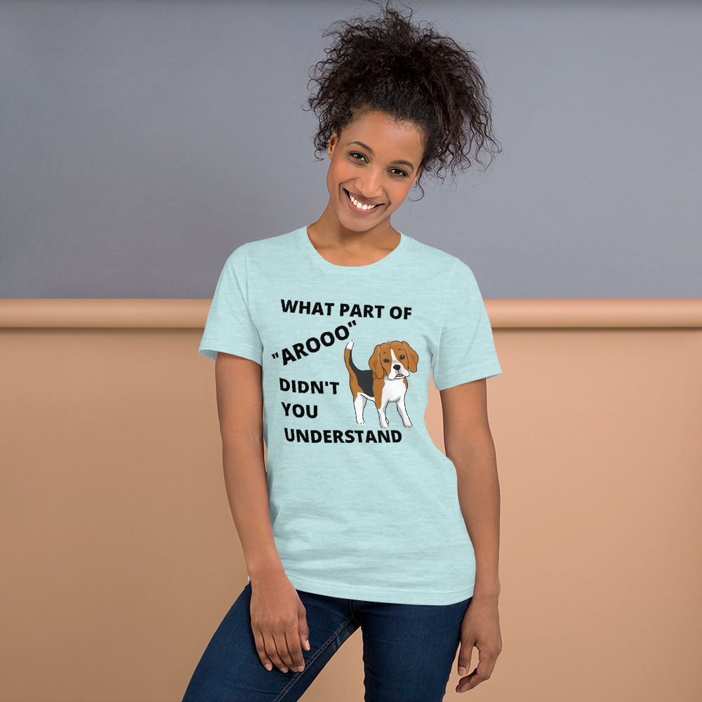 Beagle "AROOO"Short-Sleeve T-Shirt