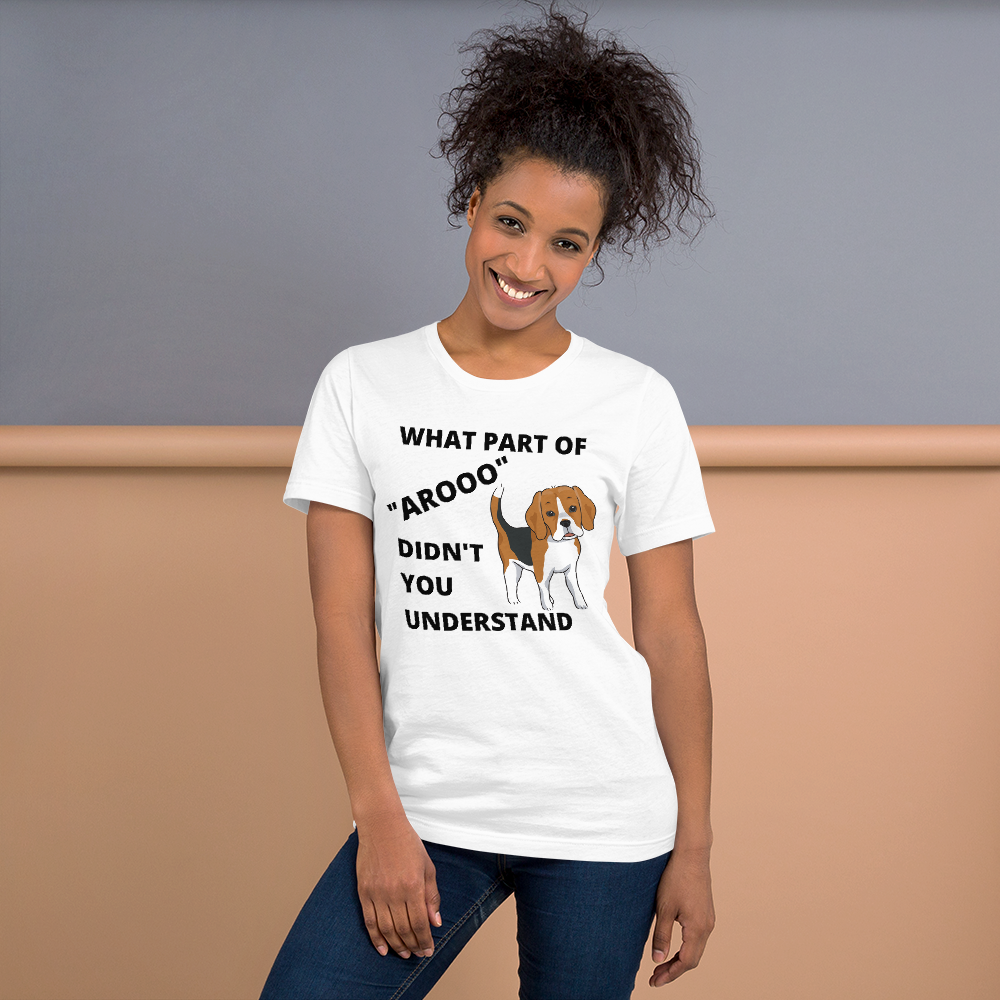 Beagle "AROOO"Short-Sleeve T-Shirt