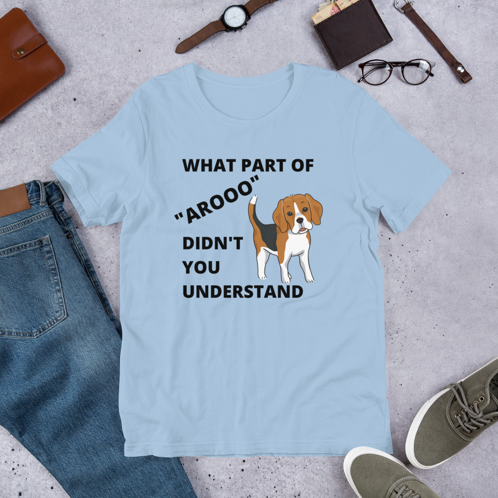 Beagle "AROOO"Short-Sleeve T-Shirt